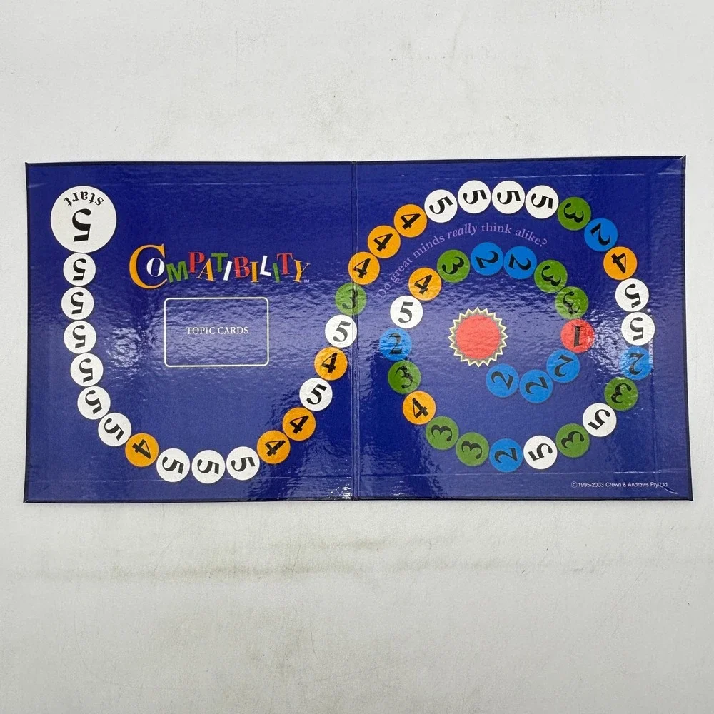 VINTAGE Compatibility COMPLETE Crown & Andrews 2003 Party Game Cards Pictures